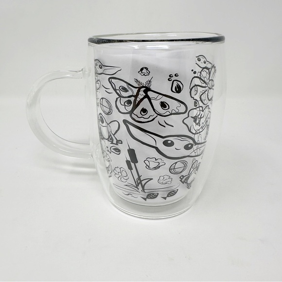 Joyjolt Star Wars Mandalorian Double Walled Glass Mug - Picture 1 of 5